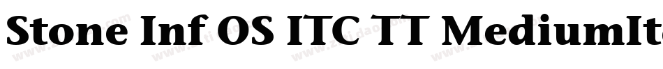 Stone Inf OS ITC TT MediumIta字体转换